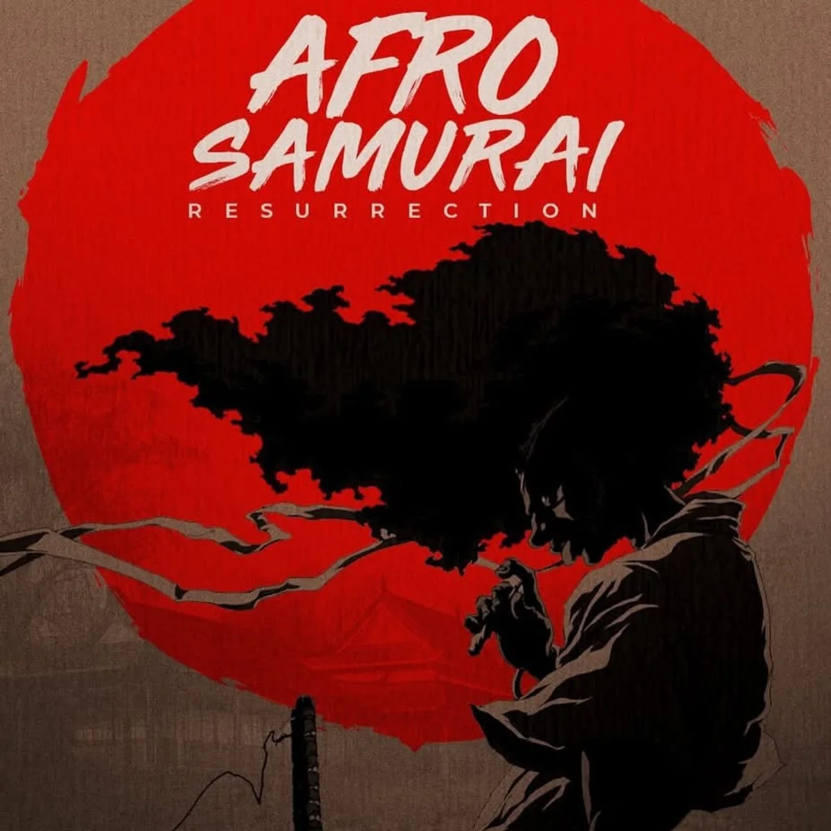 Afro Samurai Resurrection 1s — custom Air Jordan 1 Low by Paint The Sky Red — angle 4